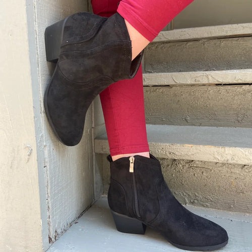 Corky's Yonder Black Suede Booties