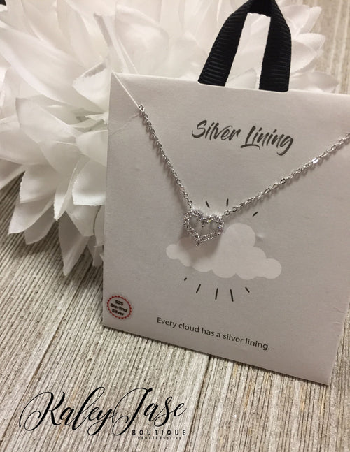 Sterling Silver Heart Gift Necklace - H5