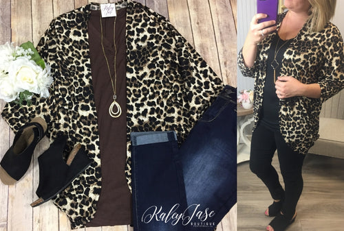 Leopard Lightweight Cardigan