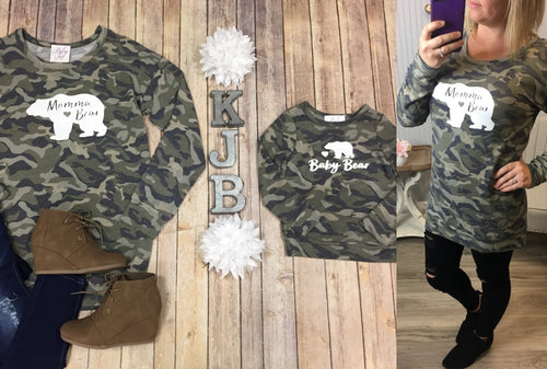 Mommy & Me Camo Bear Tunic